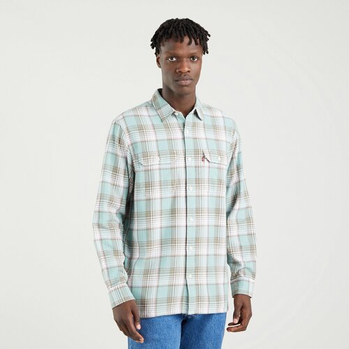 фото Рубашка levi's, размер l, голубой