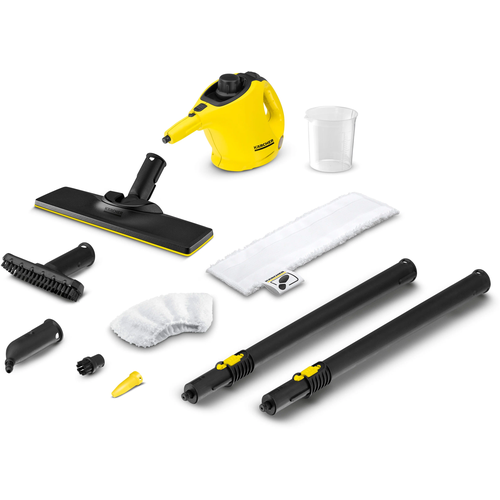 Пароочиститель KARCHER SC 1 EasyFix SuperMax + 12 насадок 1.516-332-SM, желтый