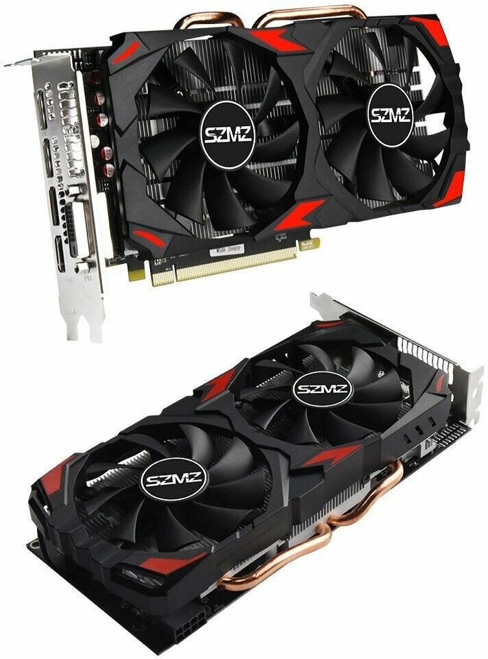 Видеокарта SZMZ rx 580 8 ГБ, видеокарта rx580 Radeon GDDR5 256Bit 8 Гб