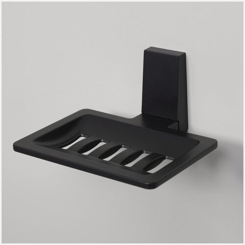 Изображение товара Мыльница-решётка WasserKRAFT K-3669, настенная, с держателем, чёрная