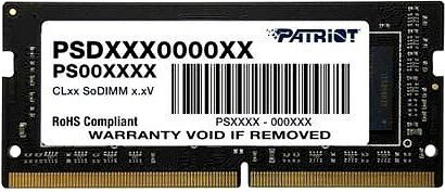 Оперативная память 4Gb DDR4 2666MHz Patriot Signature SO-DIMM (PSD44G266641S)