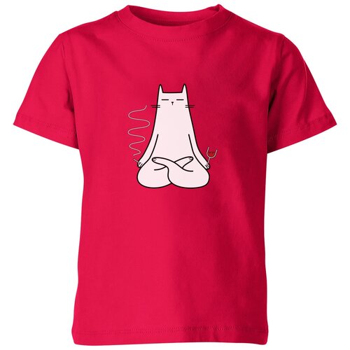 мужская футболка кот в нирване m зеленый Футболка Us Basic, размер 14, розовый