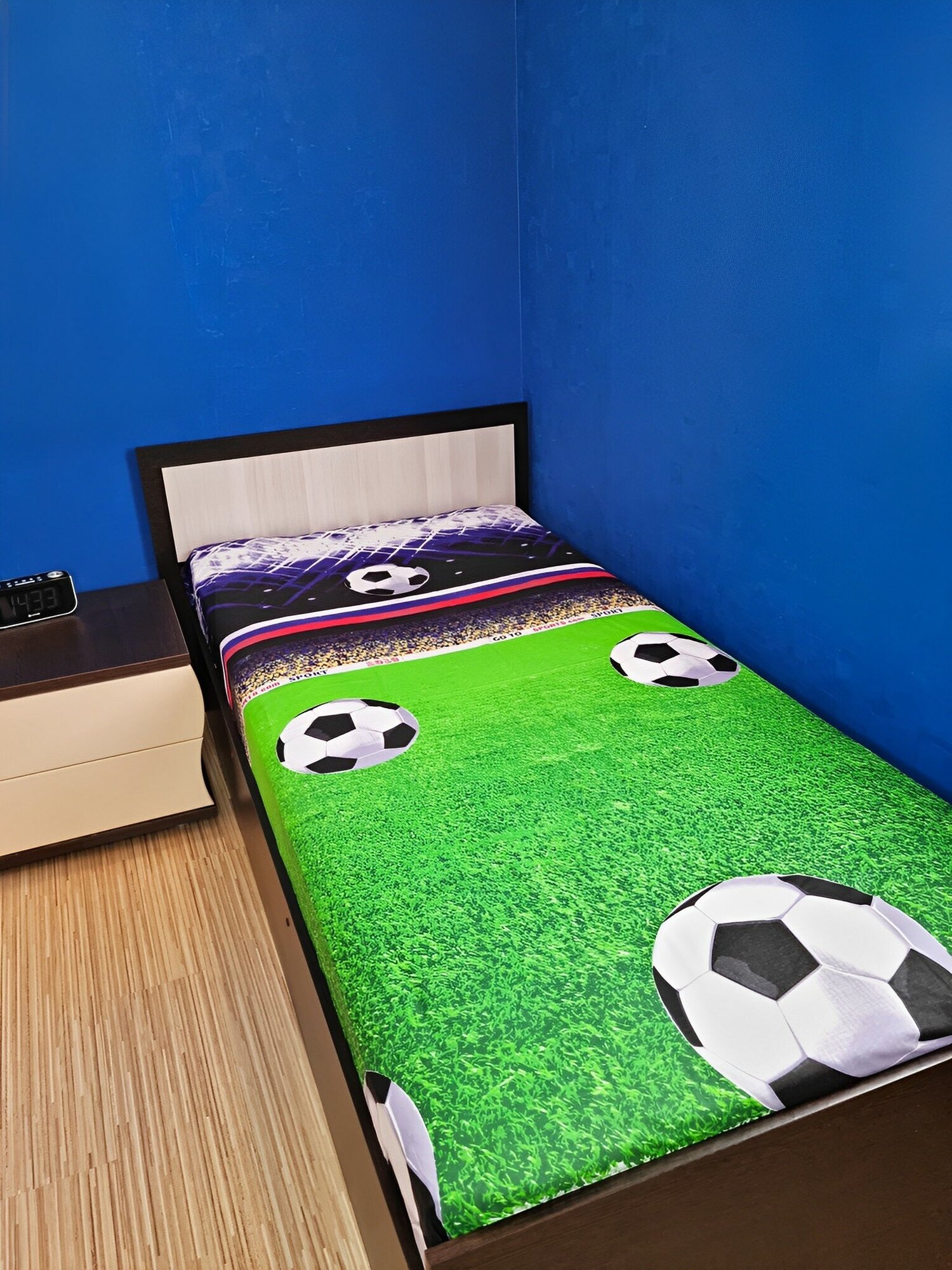 Комплект постельного белья 1,5 спальный Бязь детская коллекция 100% хлопок Футбол - фотография № 3