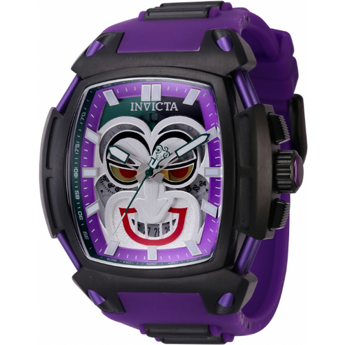 Наручные часы INVICTA Часы мужские кварцевые Invicta DC Comics Joker 43734, черный