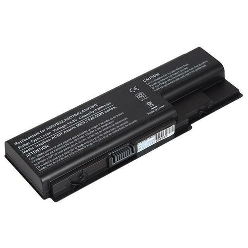 Аккумулятор АКБ для ноутбука Acer Aspire, 5200mAh, 14.8V, [RocknParts] AS07B32