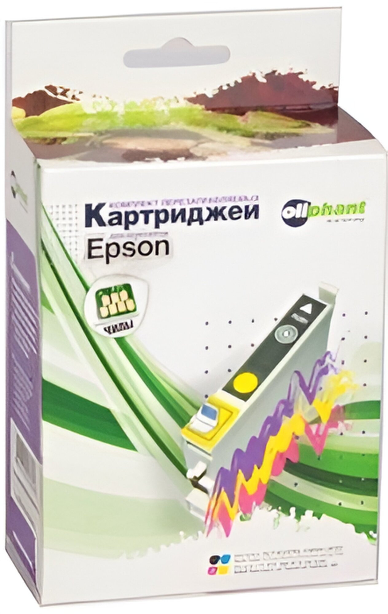 Перезаправляемые картриджи Oliphant подходят для Epson T0540/541/542/543/544/547/548/549 Stylus Photo R800/1800