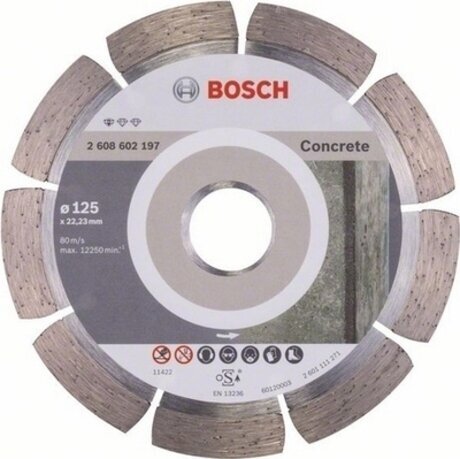 Круг алмазный Bosch Ф125 бетон BPE (2.608.602.197)