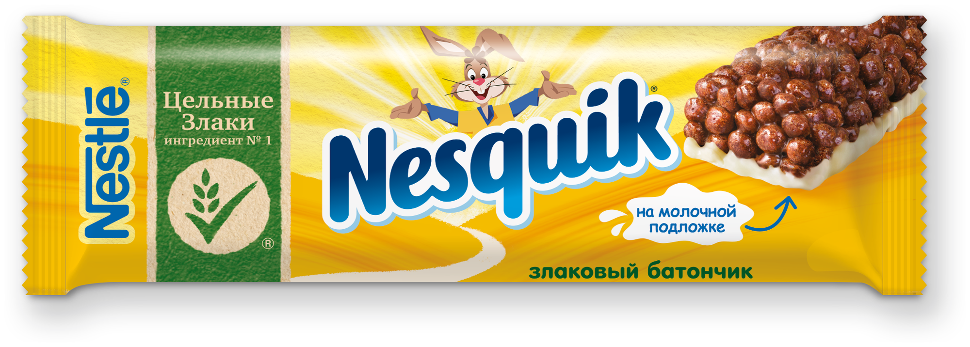 Батончик Nesquik злаковый с шоколадом обогащенный витаминами и минеральными веществами 25 г
