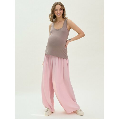 Брюки палаццо Proud Mom, размер ONE SIZE, розовый брюки шаровары madii брюки в стиле бохо размер m бежевый