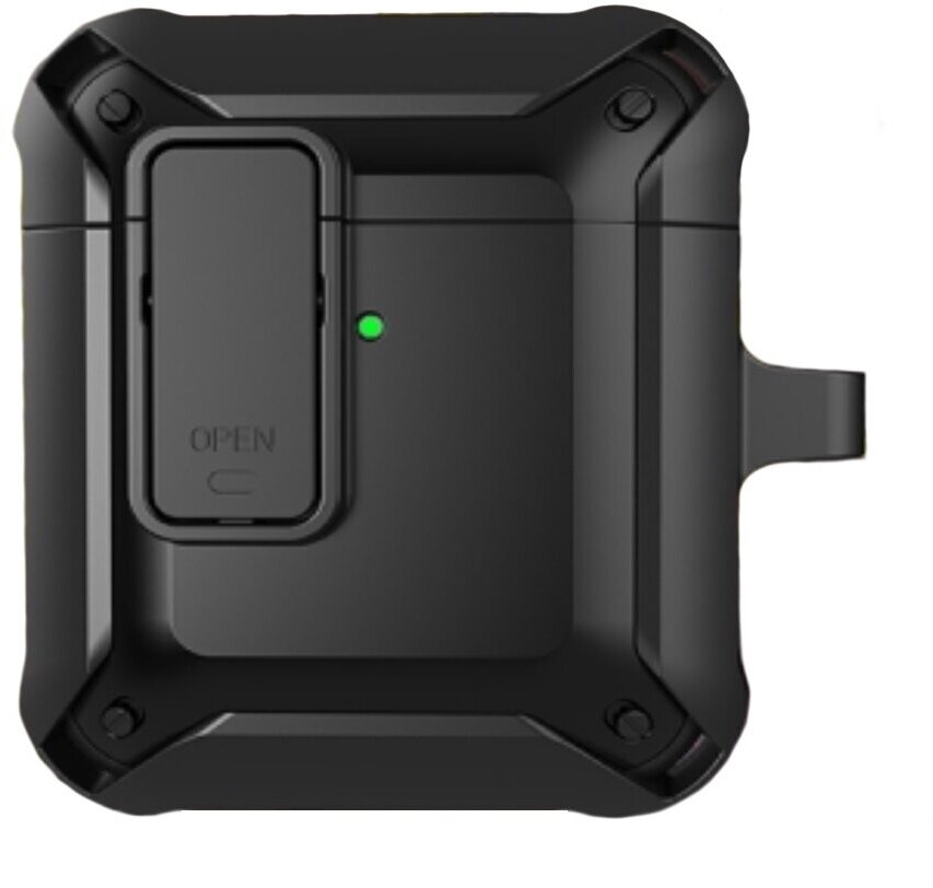 Чехол для AirPods 1 / 2 WiWU Mecha AirPods Case Black + Black