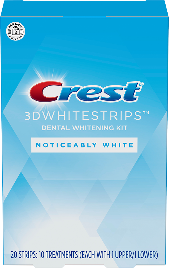 Crest отбеливающие полоски 3D Whitestrips Noticeably White (20шт)