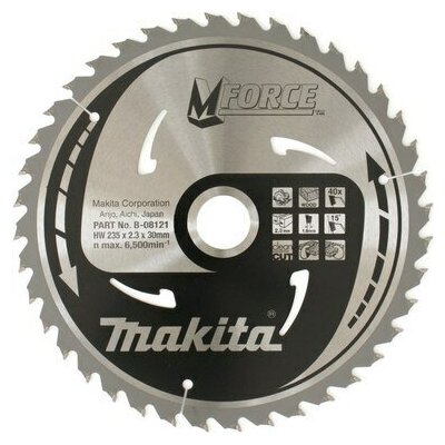 Пильный диск Makita M-force. 235мм,30мм,40Z B-08121