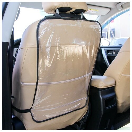 фото Защитная накидка на спинку сиденья автомобиля, 60,5х39 см, пвх сималенд