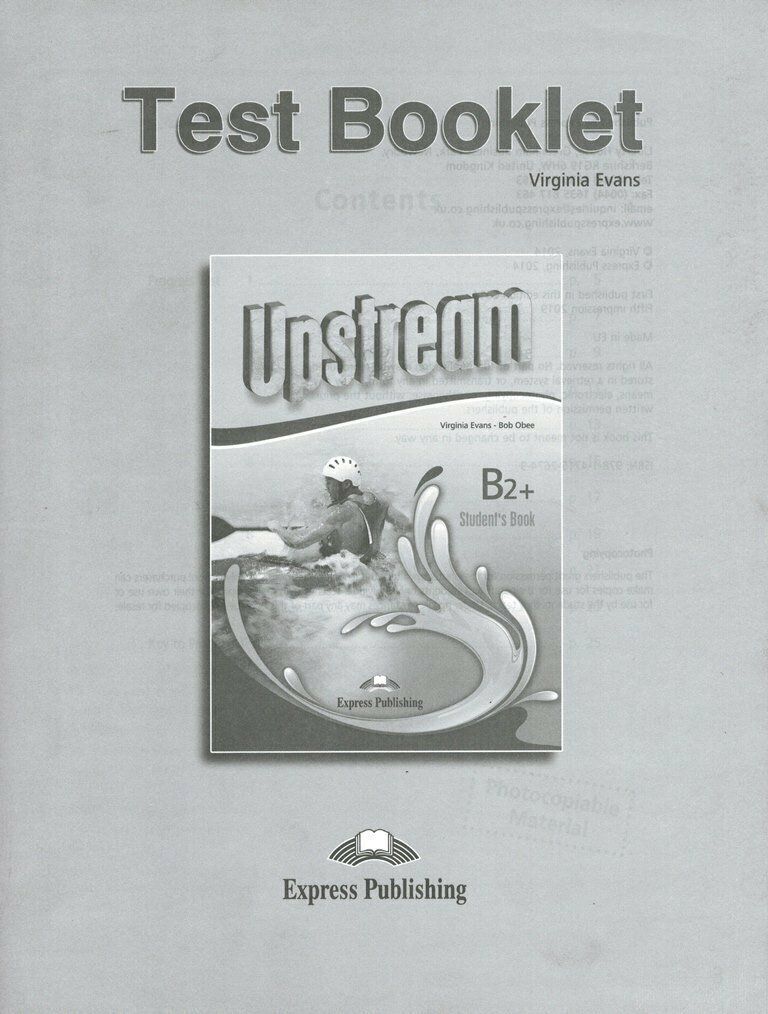 Upstream Upper-Intermediate B2+ Third Edition Test Booklet