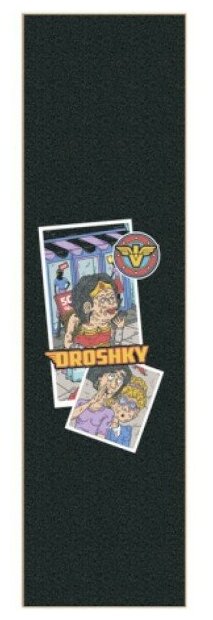 Шкурка Droshky Griptape Old Superhero Series Wonder Shopping Woman 9x33 для скейтборда / самоката