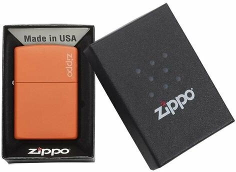 Zippo Зажигалка Zippo 231ZL Orange Matte - фотография № 2