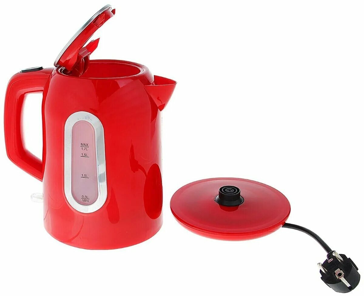 Чайник электр SA-2332R (1,7) красн д , - фотография № 2