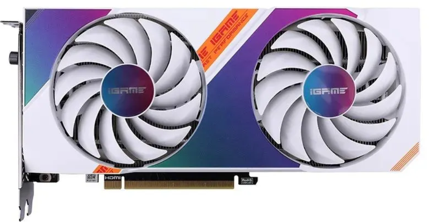 Видеокарта Colorful GeForce RTX 3050 8 ГБ (iGame GeForce RTX 3050 Ultra W DUO OC 8G V2)