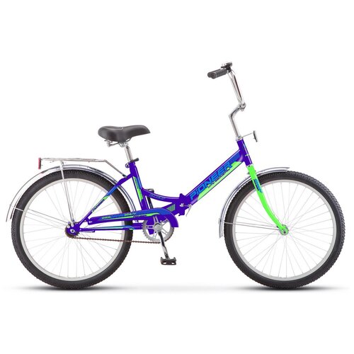 фото Велосипед pioneer oscar 24"/14" (2021) темносиний/зеленый/синий