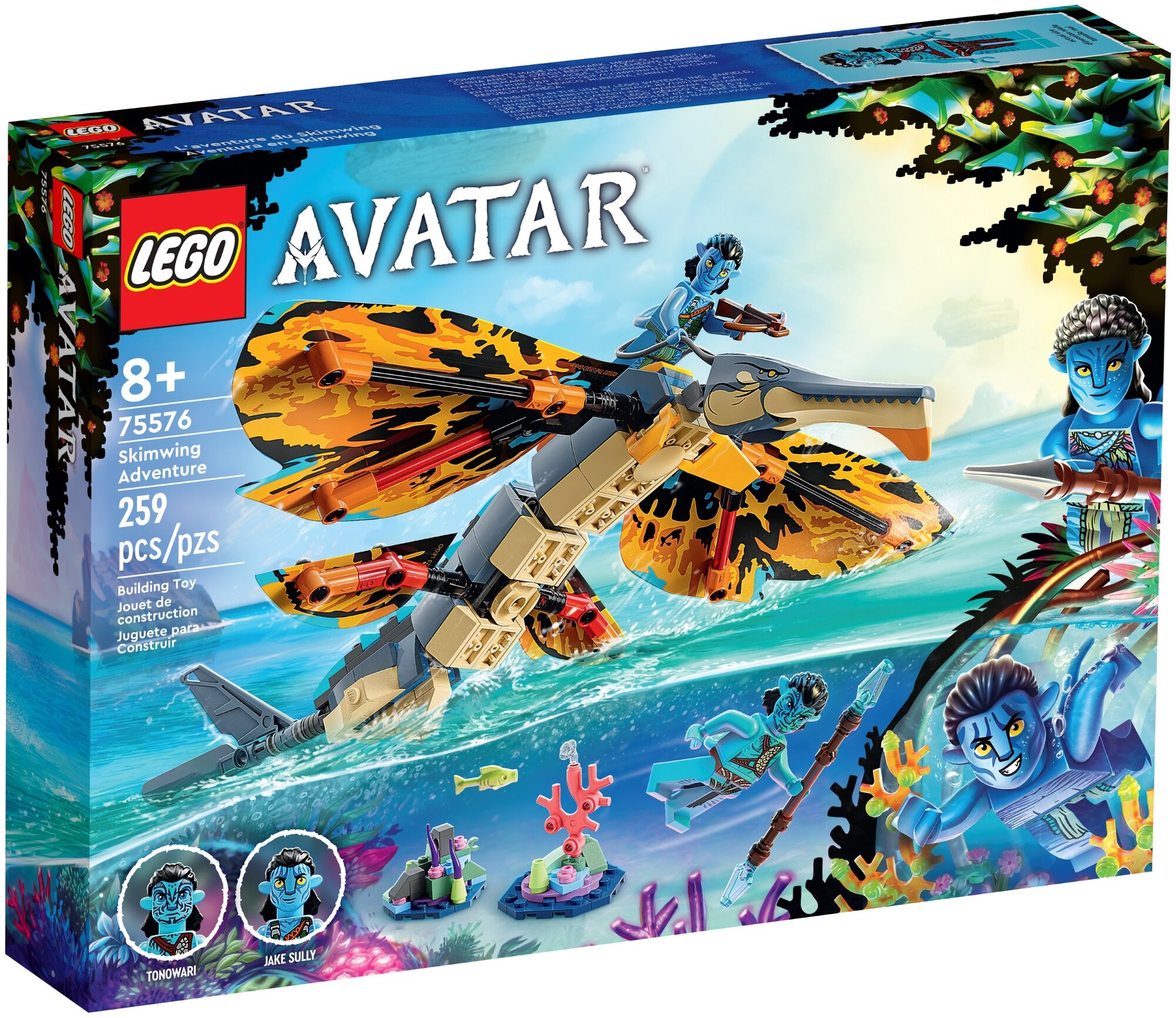 Конструктор LEGO Avatar "Приключения на Скимвинге" 259 деталей 8+ 75576