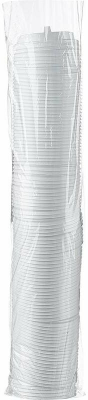 Крышка для стакана 90 мм пластиковая белая с клапаном 100 штук в упаковке Huhtamaki - фотография № 3