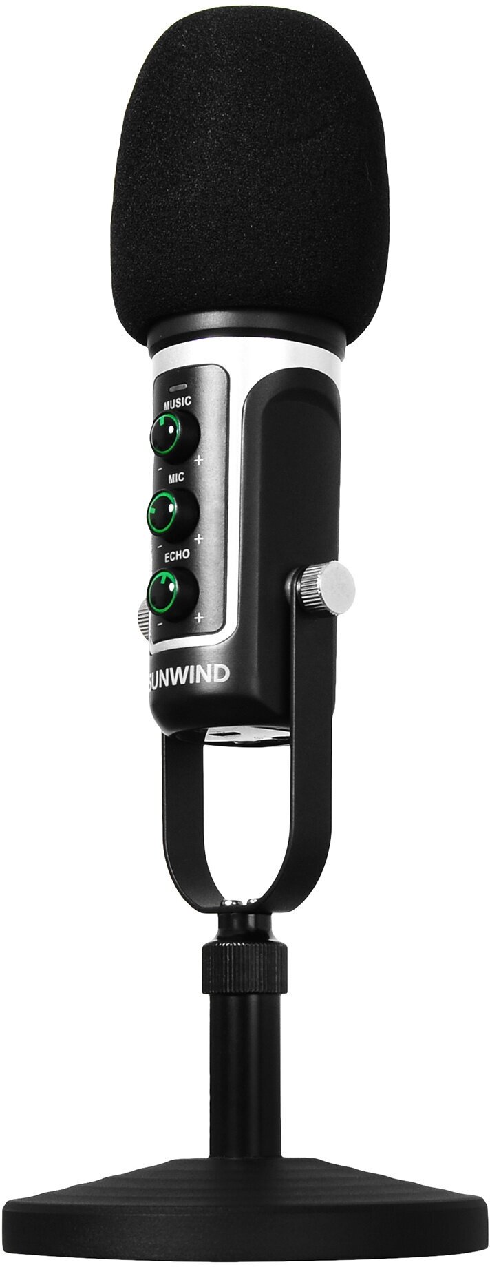 Микрофон SUNWIND SW-SM500G, черный [braves-01] - фото №1