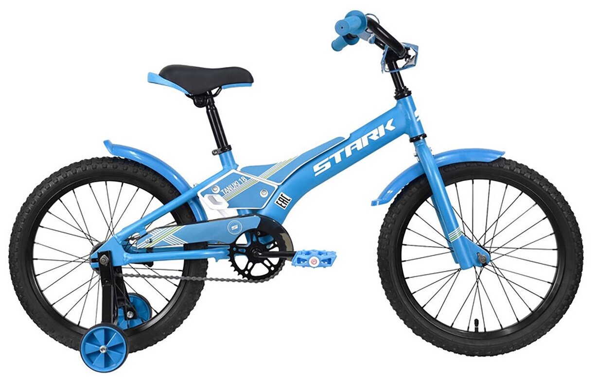 Детский велосипед Stark Tanuki 18 Boy (2023) синий Один размер
