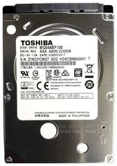 2.5" 1TB Toshiba Mobile HDD MQ04ABF100 SATA 6Gb/s 128pin 5400RPM