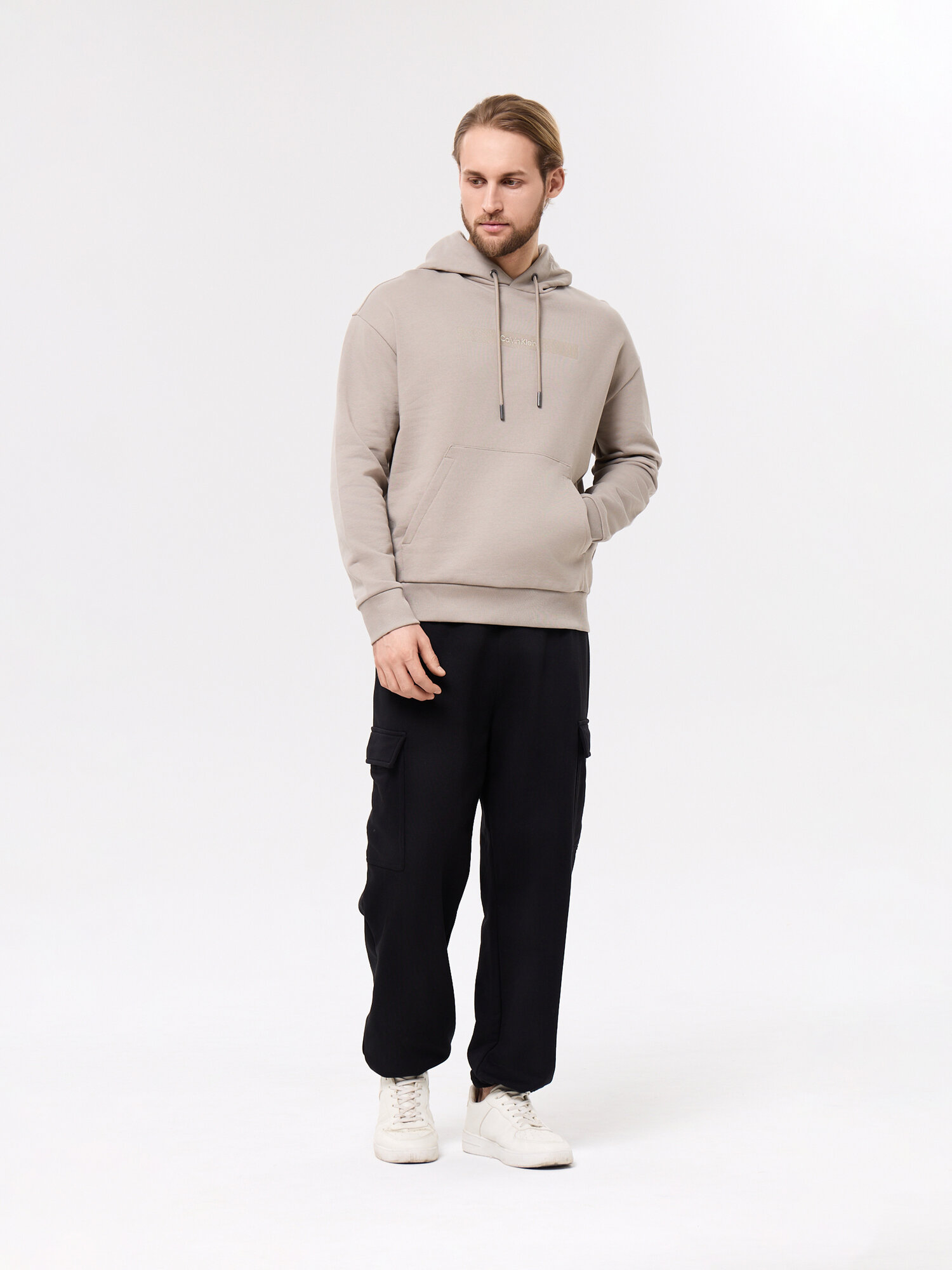 Толстовка CALVIN KLEIN, размер 2XL, , хакки — фото 1