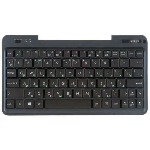 Клавиатура для ноутбука Asus T90CHI-3B с топкейсом темно синяя панель чёрные кнопки 90NB07U1-R31RU0 1275₽