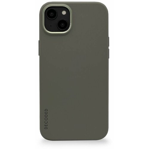 Чехол Decoded Silicone Back Cover Olive для iPhone 14, силикон, оливковый