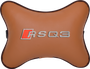 Подушка на подголовник экокожа Fox с логотипом автомобиля AUDI RSQ3