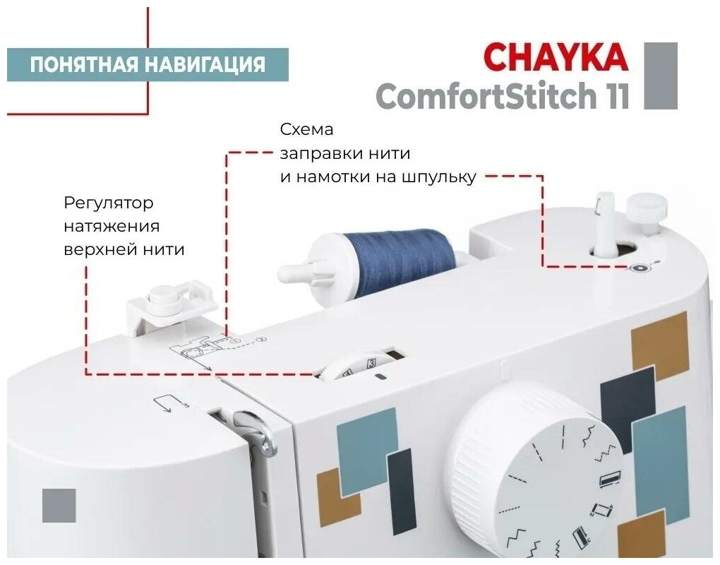 Швейная машина CHAYKA ComfortStitch 11 - фотография № 11