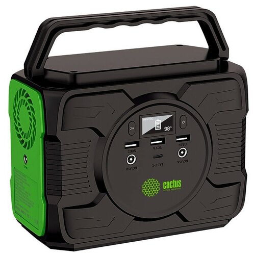 Cactus Мобильный аккумулятор CS-PCS144-EC5 40000mAh 2.1A 2xUSB черный зеленый