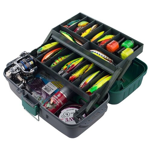 Ящик рыболовный ЯР-2 38x19x18 см, 2 лотка