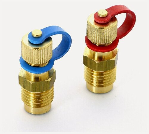 Изображение товара Комплект измерительных ниппелей CIMBERIO 1/4" красный/синий