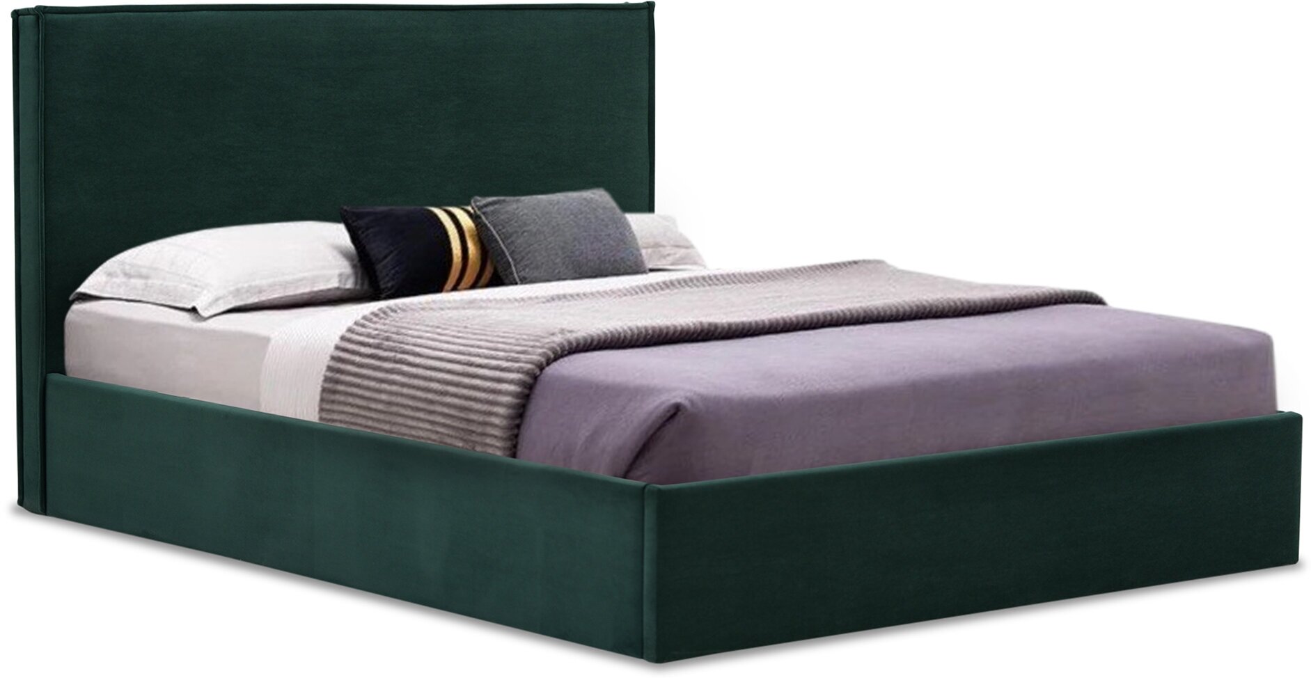Двуспальная кровать Лутон 160х200, с подъемным механизмом, Ultra forest
