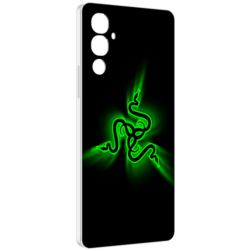 Чехол MyPads Razer для Tecno Pova 4 задняя-панель-накладка-бампер