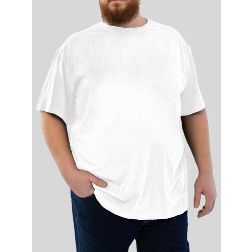 Футболка Ragnarsson, хлопок, вискоза, однотонная, размер 10XL, белый