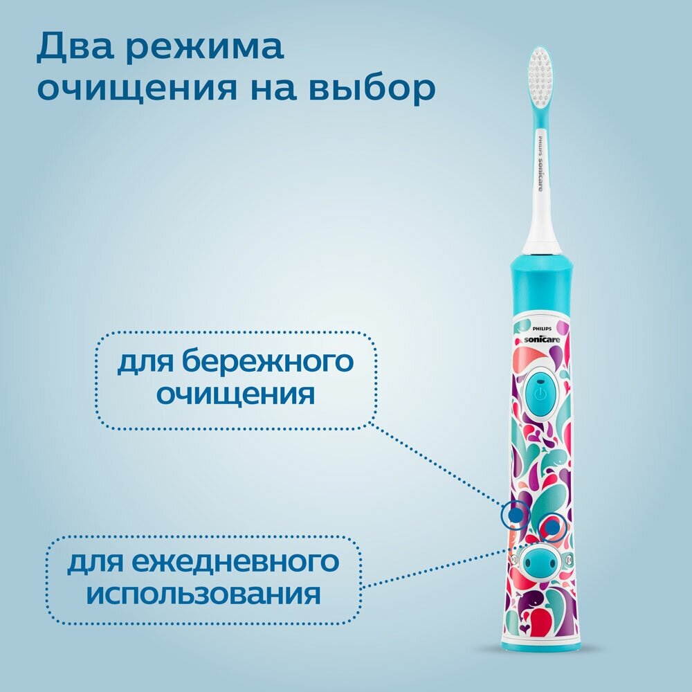 Электрическая зубная щетка PHILIPS Sonicare For Kids , цвет: розовый - фото №20