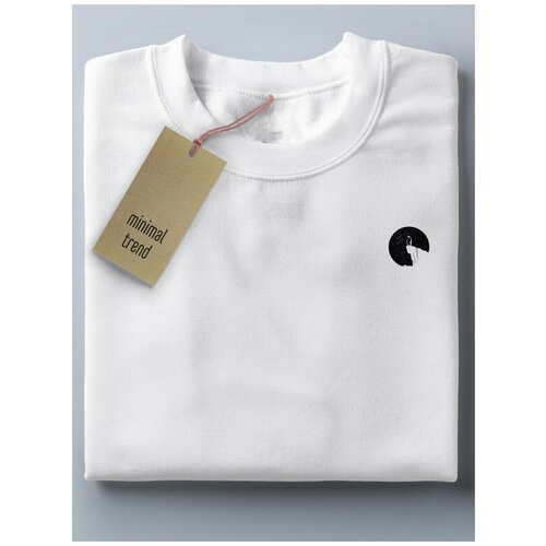 Футболка мужская белая, minimal trend, минимализм - 404