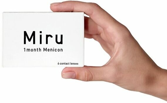 Контактные линзы Menicon Miru 1month, 6 шт., R 8,3, D -2, прозрачный, 1 уп.