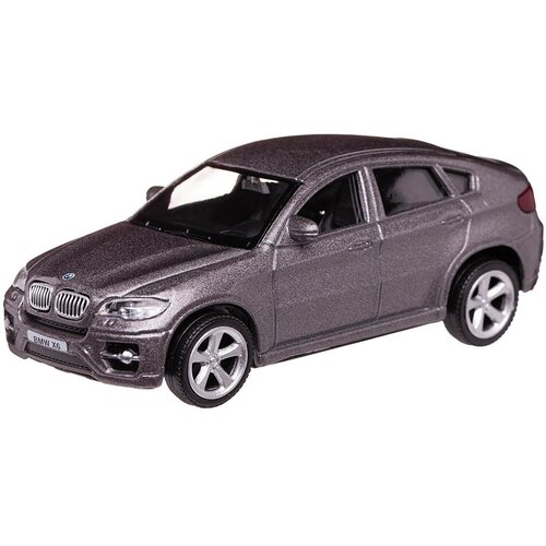 Машинка металлическая Uni-Fortune RMZ City 1:43 BMW X6 , без механизмов, цвет серый, 12,5 x 5,6 x 5,