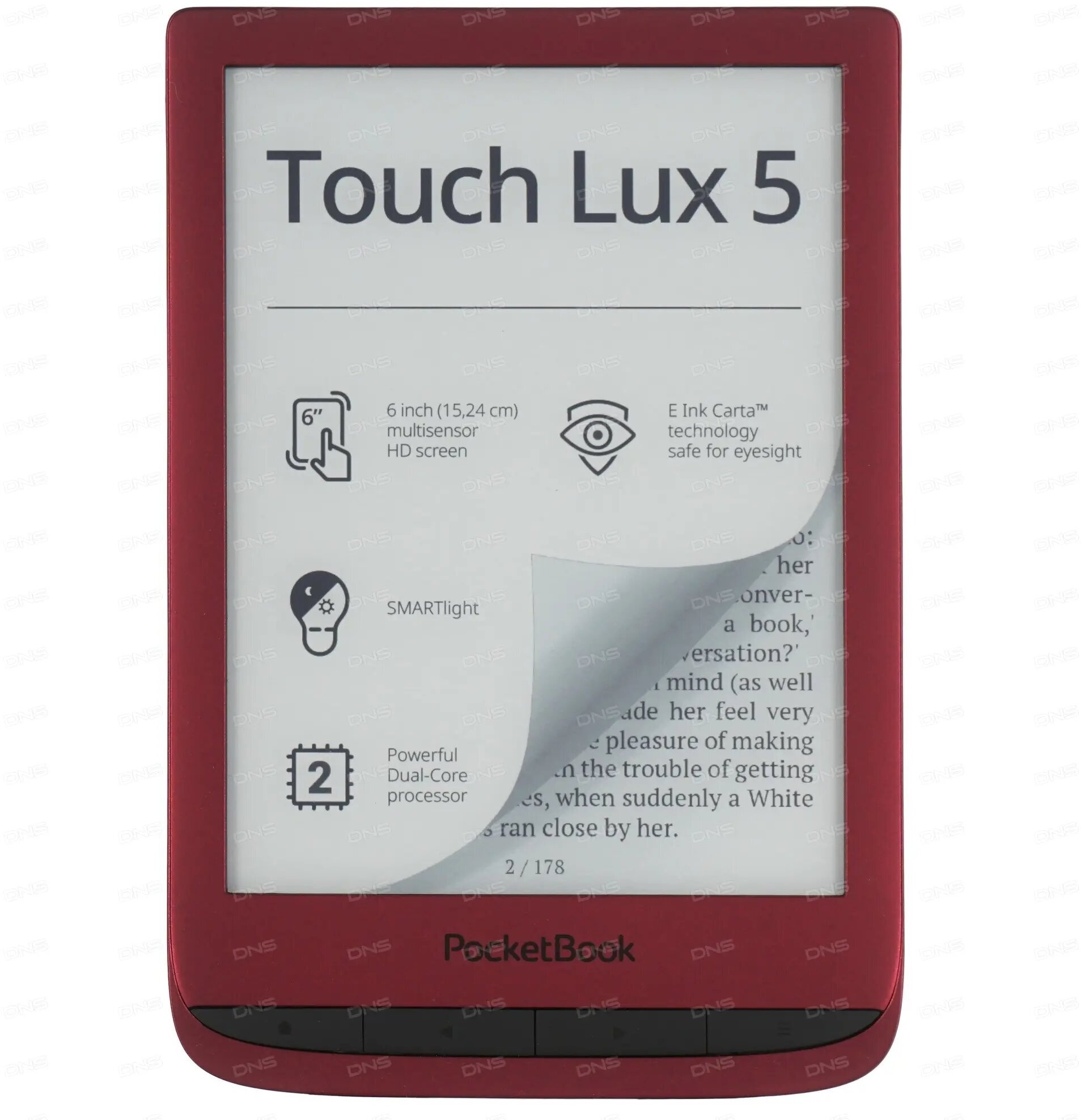 6" Электронная книга PocketBook 628 Тouch Lux 5