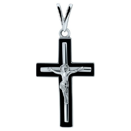 Крестик Золотник, серебро, 925 проба, родирование подвеска крест la menars женская из серебра 925 пробы с цирконом