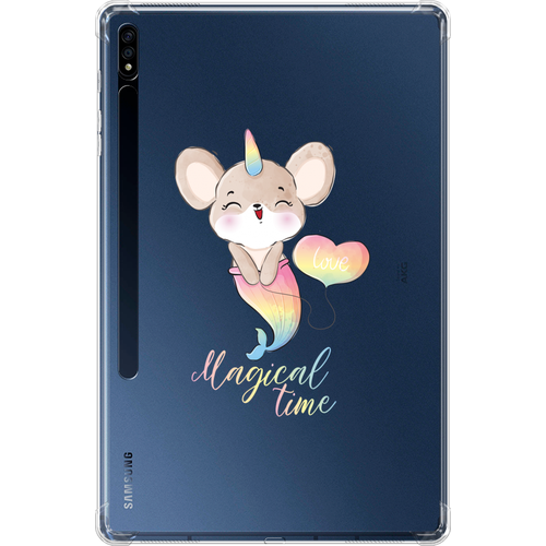 Противоударный силиконовый чехол для планшета Samsung Galaxy Tab S7 Plus/S8 Plus 12.4 Unicorn Mouse противоударный силиконовый чехол для планшета samsung galaxy tab s7 ultra s8 ultra 14 6 baby mouse