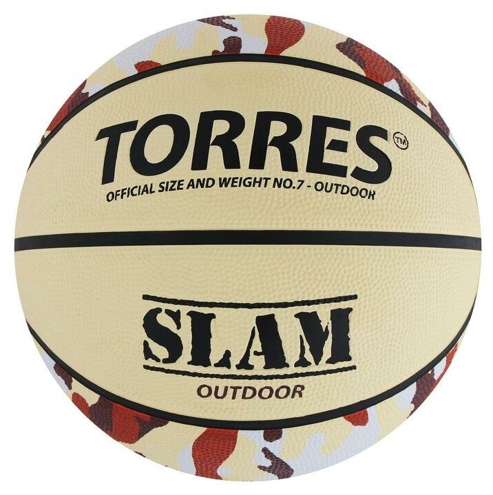 TORRES Мяч баскетбольный Torres Slam, B00067, размер 7