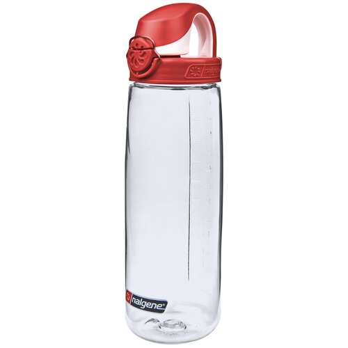 Спортивная бутылка Nalgene OTF 24oz 0,65 л (прозрачный-красный)