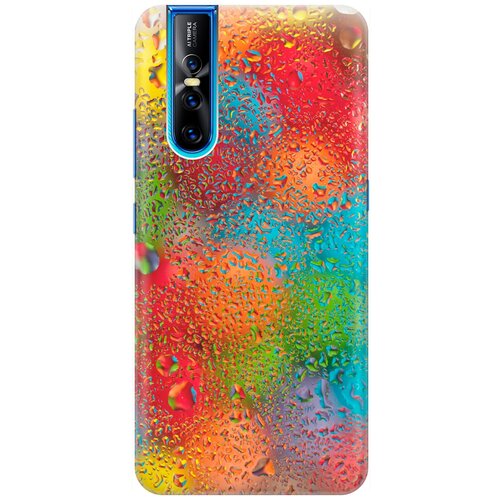 фото Ультратонкий силиконовый чехол-накладка для vivo v15 pro с принтом "капли и разноцветные шары" gosso