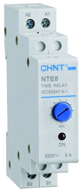 CHINT Реле времени NTE8-120B (задержка времени включения) 12-120с, 1НО, AC230В (R)